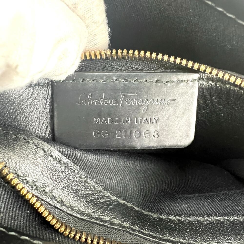 Ferragamo Wicker Top Handle Two-Way Bag - image 8